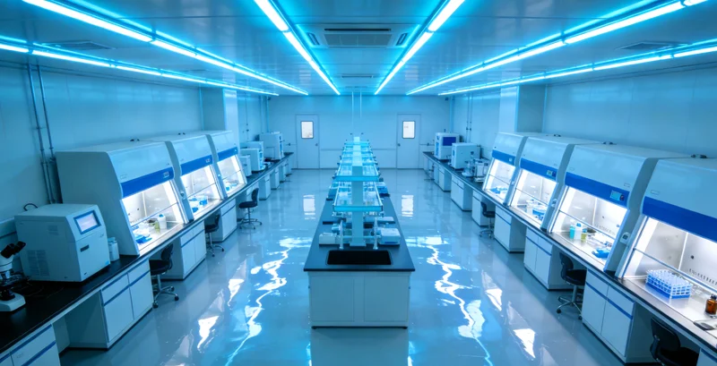 实验室人员进行基因检测操作