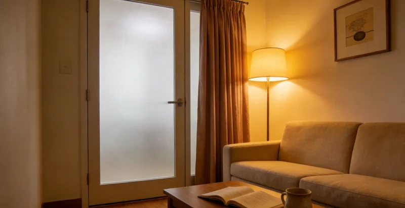 一对夫妇在阳光下微笑,寓意健康