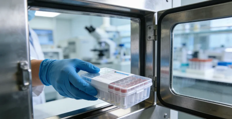 图示对比传统显微镜检与分子基因