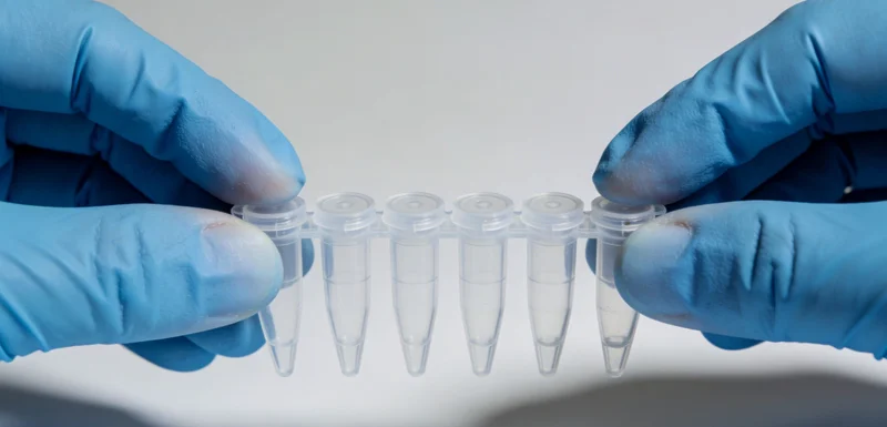 实验室技术人员正在进行DNA提