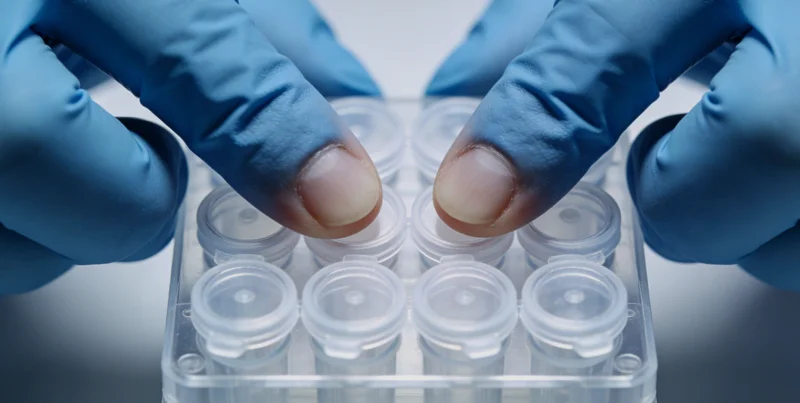 专业基因检测实验室工作场景