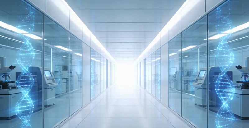 医生在诊室内，正向患者展示并解