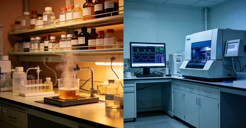 医生在灯箱前分析肺部CT，旁有