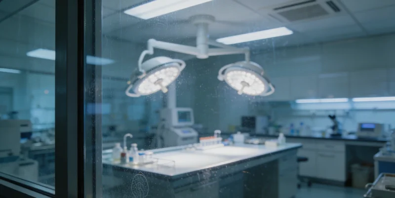 实验室人员正在操作高通量测序仪