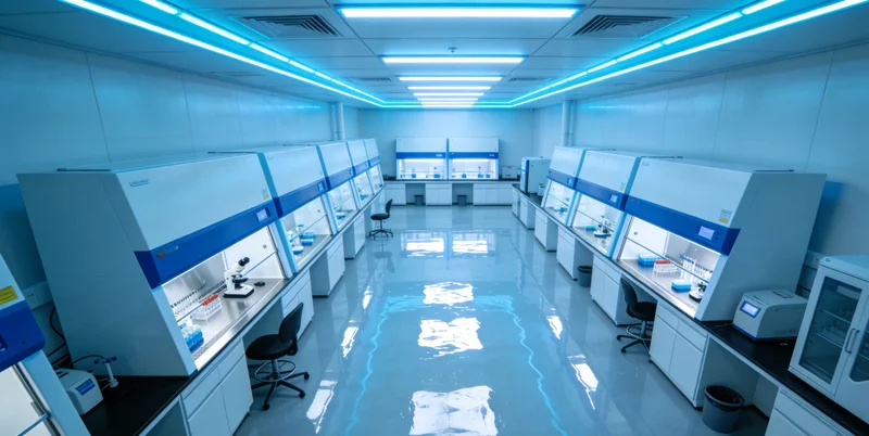 医学实验室中精密的基因检测仪器