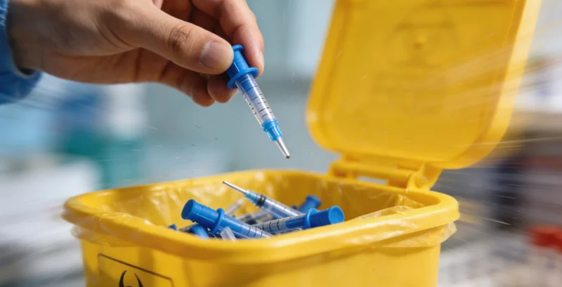 基因检测采样操作示意图