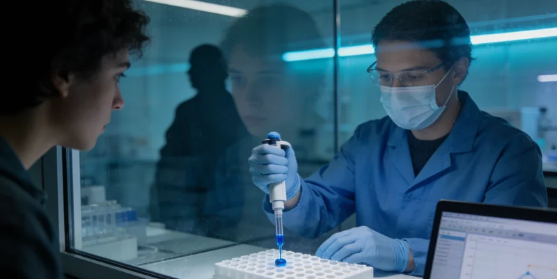 传统显微镜与现代化基因测序仪器