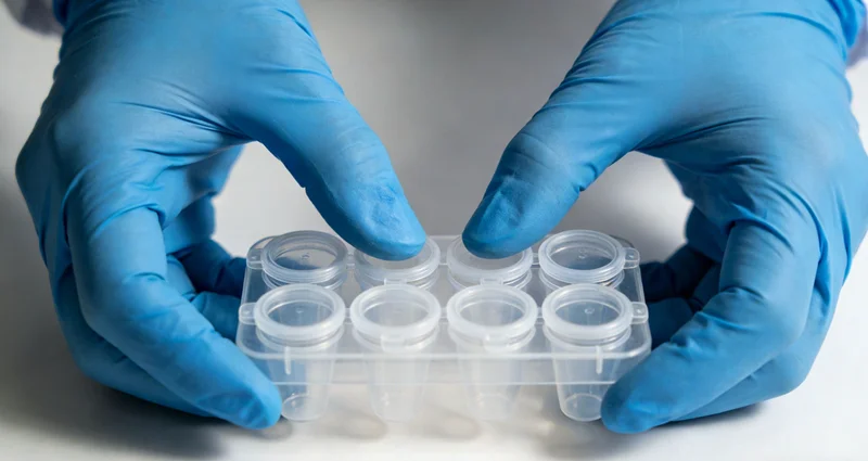 专业人士正在向市民解读基因检测报告