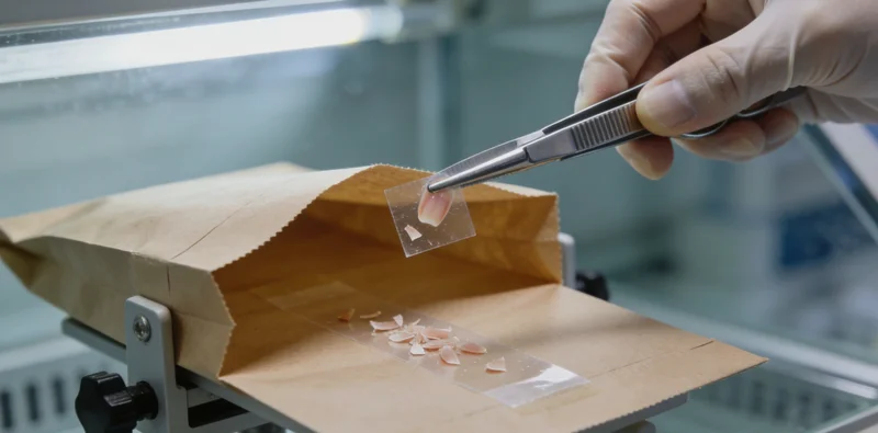 电子显微镜下观察到的衣原体形态