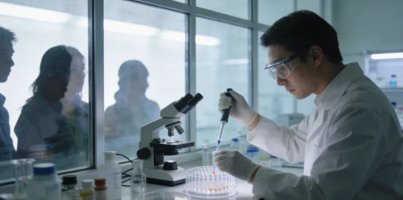 专业人员为患者解读甲状腺基因检测报告