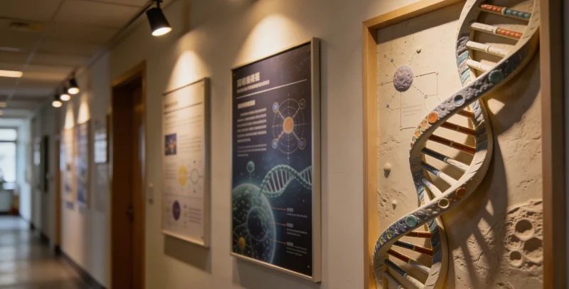 HPV病毒结构与DNA双螺旋示