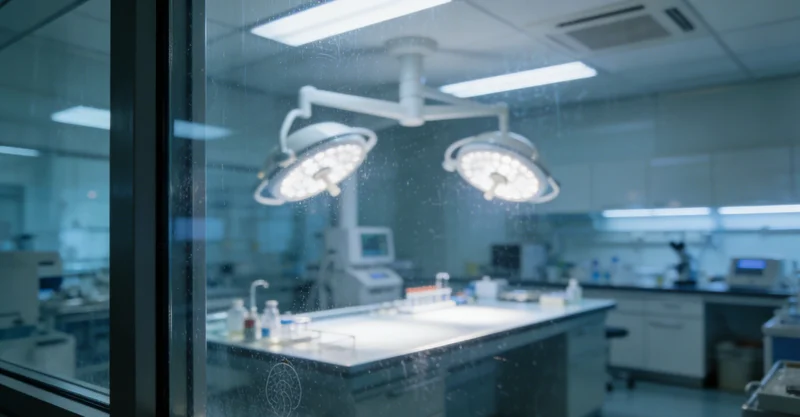 实验室技术人员正在操作精密仪器