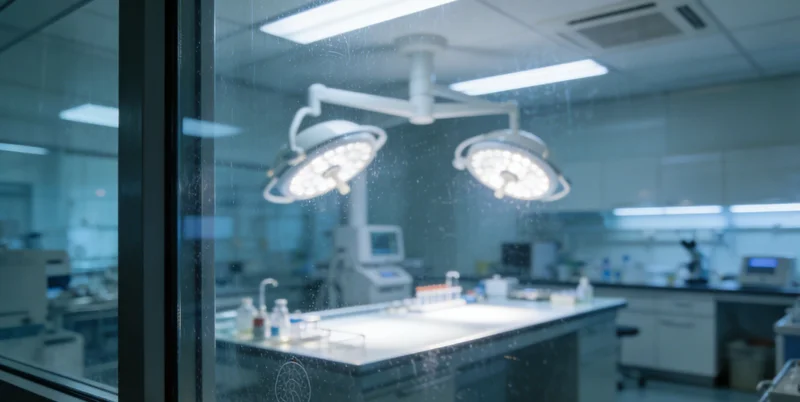 专业基因检测实验室内部工作场景