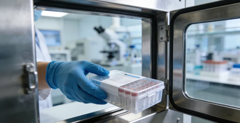 现代化基因检测实验室工作场景