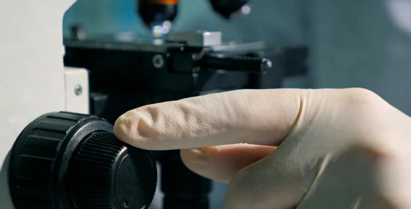 电脑屏幕上显示的生物信息学分析