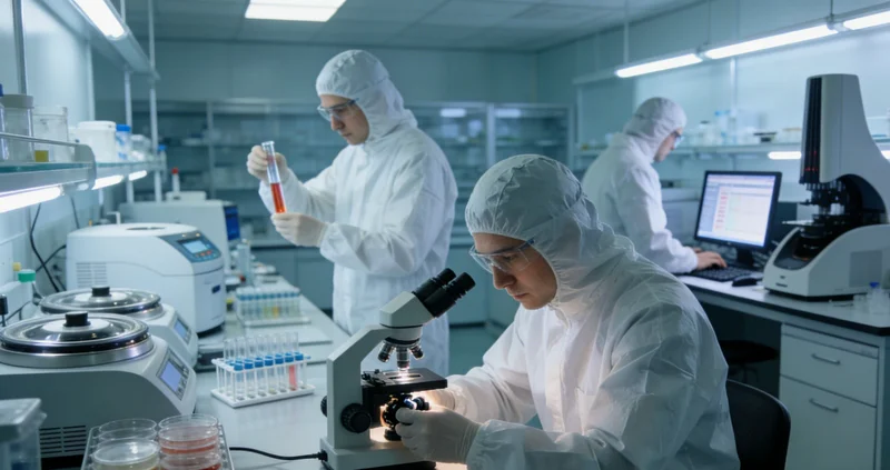 专业检测实验室工作场景