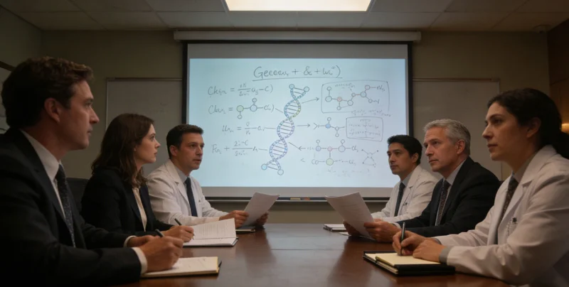 医生正在电脑前与检测机构的技术