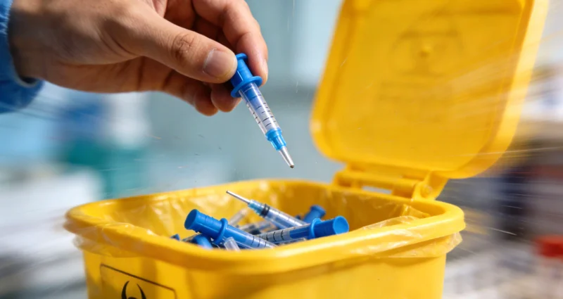 安顺城市风光与医疗十字标志结合