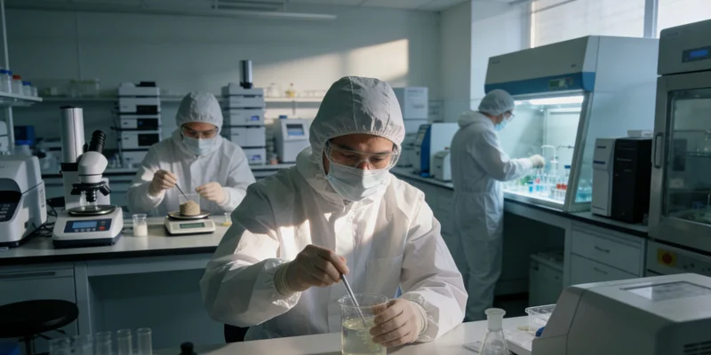 生物信息学家进行数据分析工作