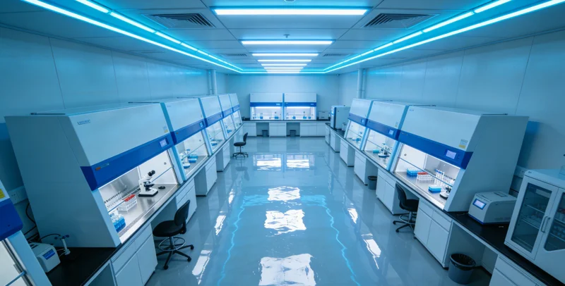 专业人员在实验室进行EB病毒基