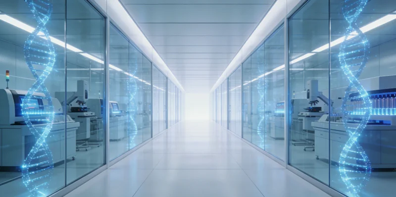 医生在诊室分析传统检测报告,面