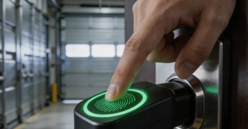 一位林业劳动者在林间工作的场景