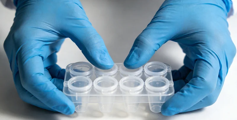 实验室内，专业人员正在生物安全