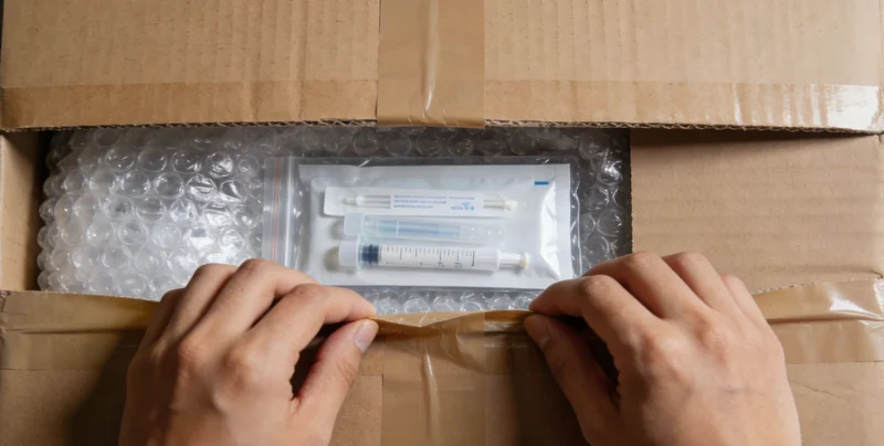 一位康复中的男性患者在户外阳光