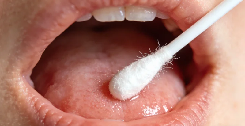 医生与患者家属沟通病情,讲解C