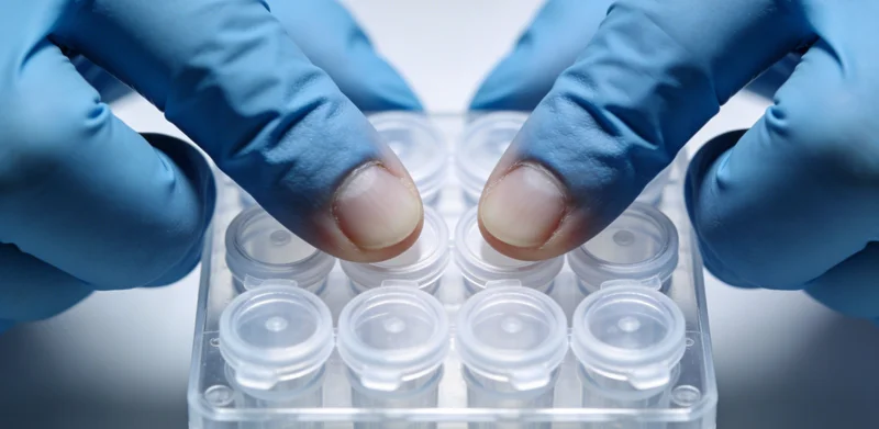 专业人士正在为市民一对一解读基因检测报告