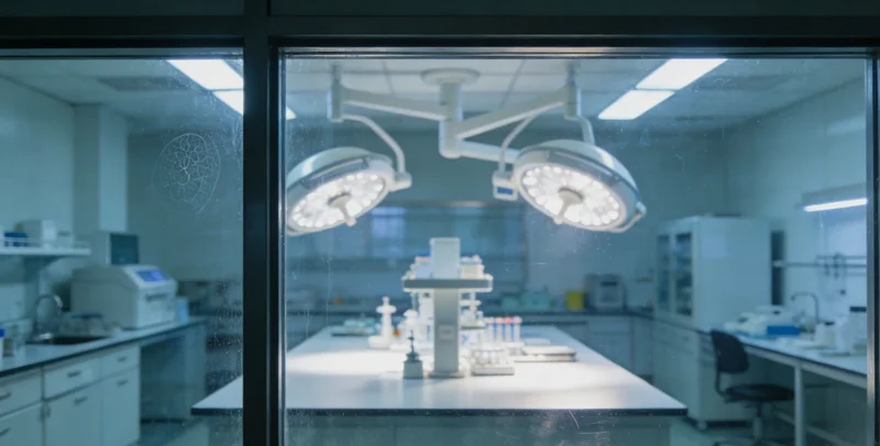 基因检测实验室工作场景