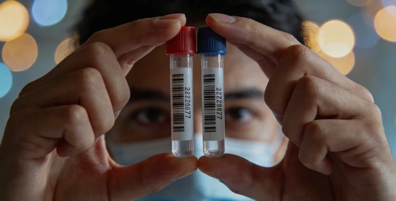 温馨场景，家人相互关心健康的画