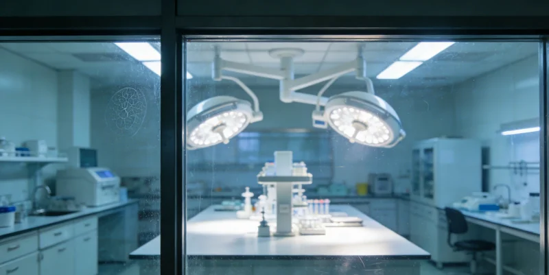 专业基因检测实验室工作场景