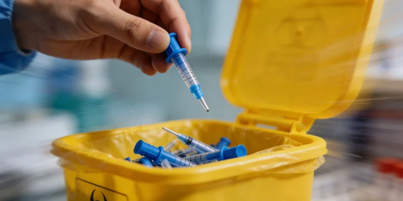 技术人员进行基因检测样本处理