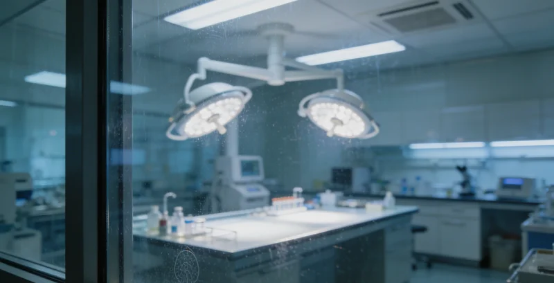 高科技基因测序仪在实验室中运行