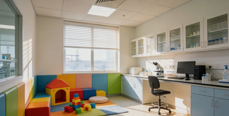 亳州城市建筑与医疗环境示意