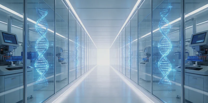 基因检测技术原理示意图