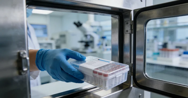 电子显微镜下显示的肺孢子菌形态