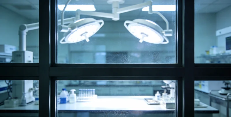 实验室内，技术人员正在精密仪器