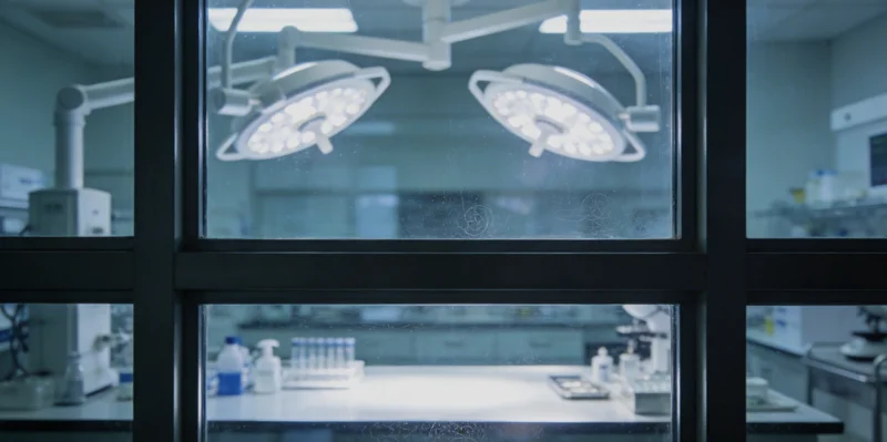 医生向患者解释基因检测报告结果