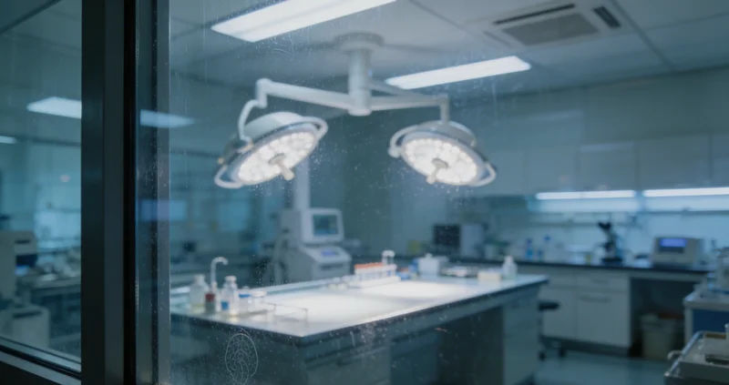 专业基因检测实验室工作场景