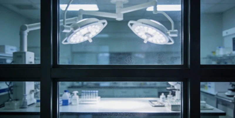 实验室内技术人员正在进行严谨的