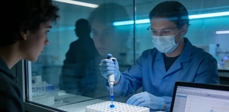 专业实验室人员进行脑脊液样本前