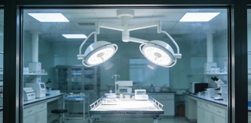 一张简洁明了的信息图，展示从医院采样到出具基因检测报告的四个关键步骤