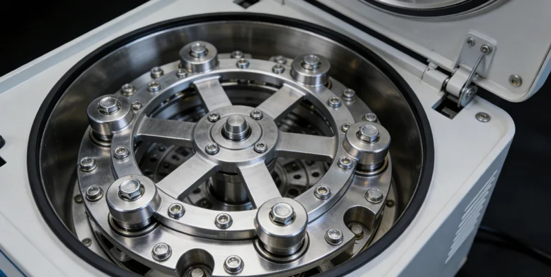 实验室内,检验人员正在精密仪器