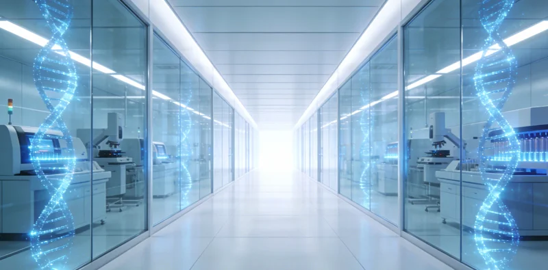 一个密封的居家采样套件摆放在干