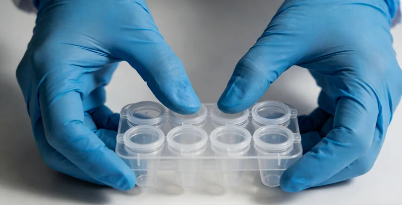 医生正在为患者解读肺癌基因检测报告