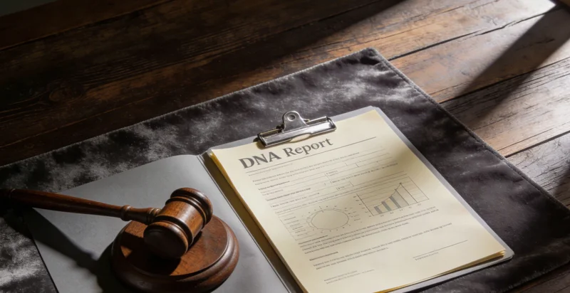 医生正在电脑前查看基因检测报告