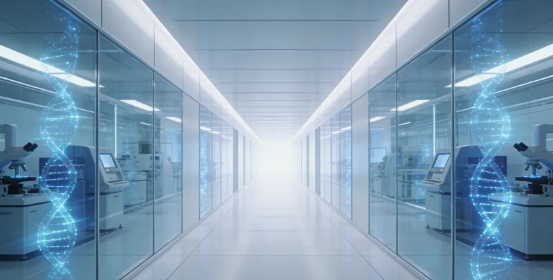 医生在办公室内,手持检测报告与