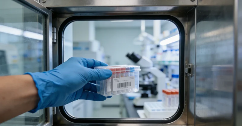 专业医生正在向患者解读基因检测报告